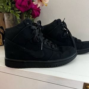 Nike black dunk high x Dover street market